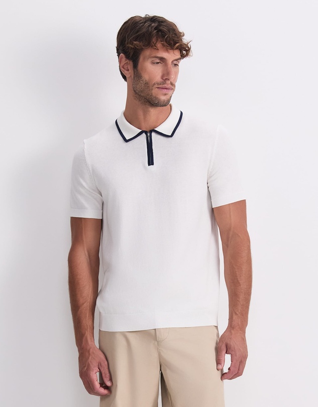 Sportscraft - Brookes 1/4 Zip Knit Polo