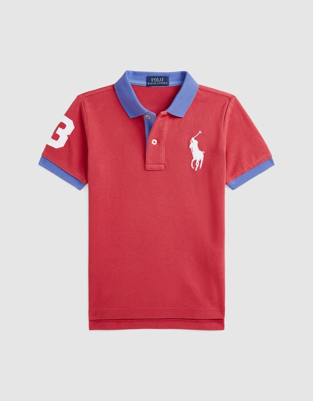 Polo Ralph Lauren - Big Pony Cotton Mesh Polo Shirt - Kids
