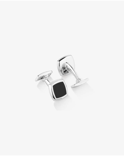 Michael Hill - Onyx Square Cufflinks in Sterling Silver