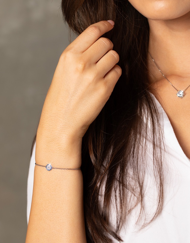 Mestige - Evil Eye Bracelet - Silver Plated