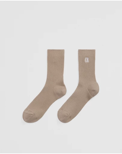 Country Road - Australian Cotton Blend Cr Ribbed Three Quarter Crew Sock