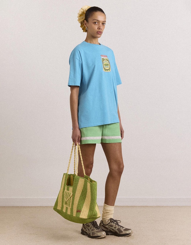 Damson Madder - Orla Oversized Raffia Beach Bag