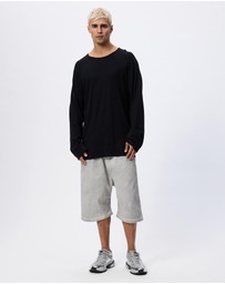 Surrounded By Ghosts - The Nadorite Rib Knit Raglan Long Sleeve T-Shirt