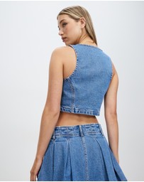 Abrand - Denim Vest - ICONIC EXCLUSIVE