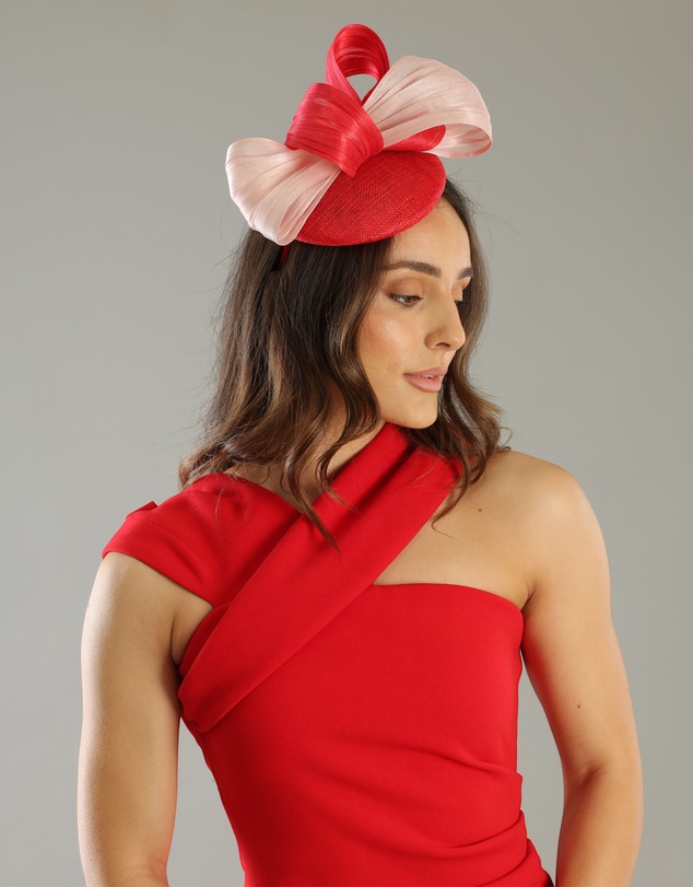 Morgan & Taylor - Heather Fascinator in Red