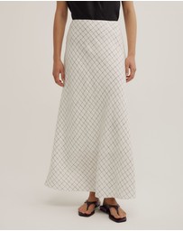 Witchery - Bias Linen Slip Skirt