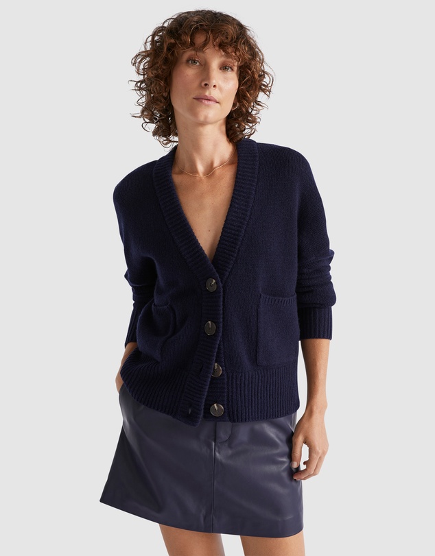 Seed Heritage - Merino Wool Pocket Cardigan