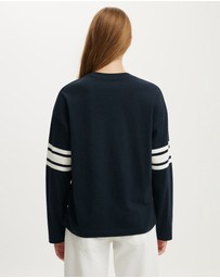 Cotton On - LS Oversized Graphic Tee
