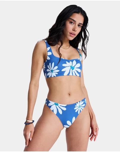 Roxy - Womens Printed Essentials Cheeky Coverage Bikini Bottom
