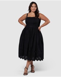 Something 4 Olivia - Brenna Broderie Midi Dress