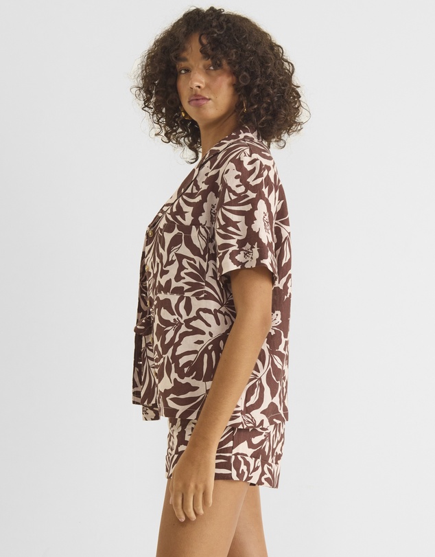 Zerafima - The Oasis Linen Short Sleeve Shirt