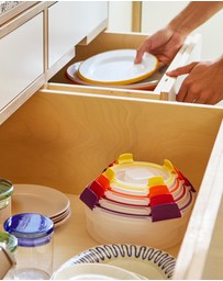 Joseph Joseph - Nest™ Lock 4-piece Round Multi-size Storage Container Set (Multicolour)