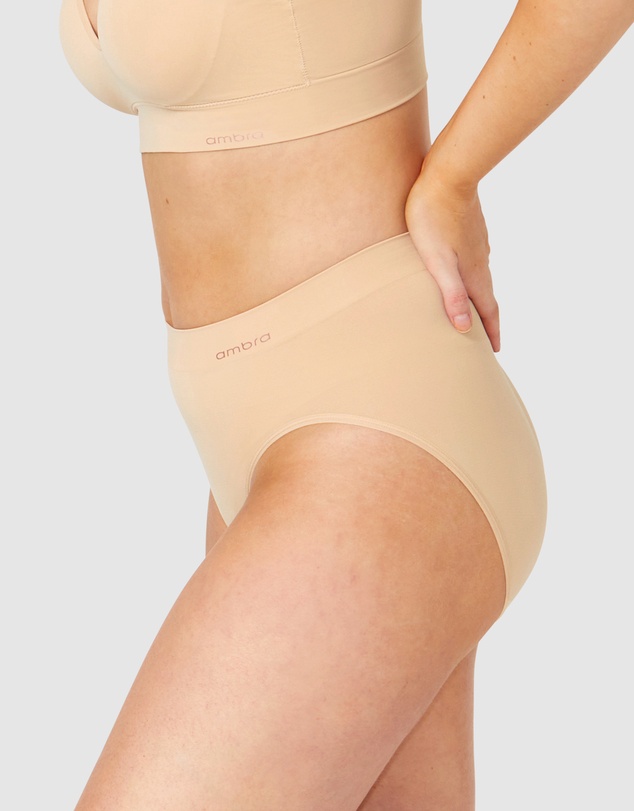 Ambra - 2 Pack Bondi Bare Hi Cut Brief