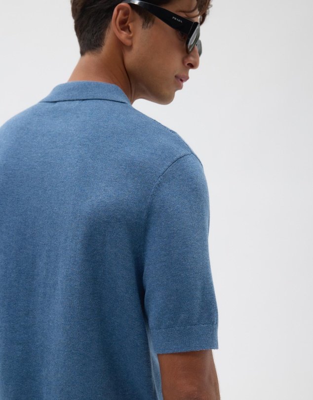 AERE - Silk Blend Textured Stripe Knit Shirt