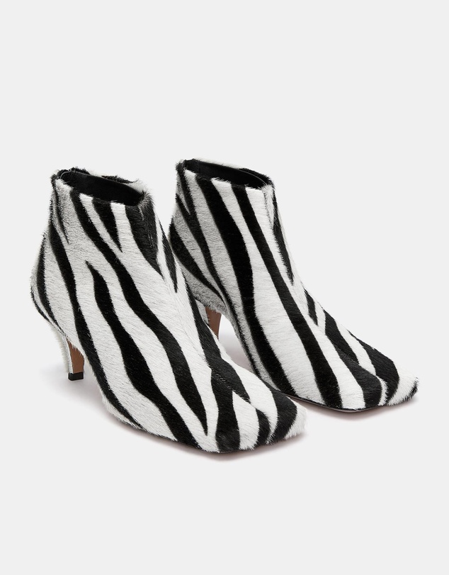 ARKET - Zebra-Print Ankle Boots