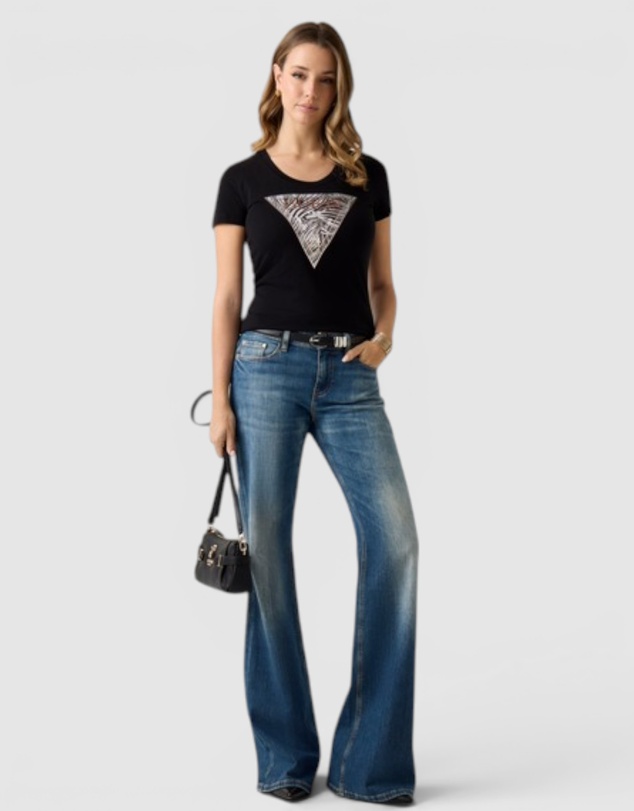 GUESS - Short Sleeve Zebra Triangle Tee