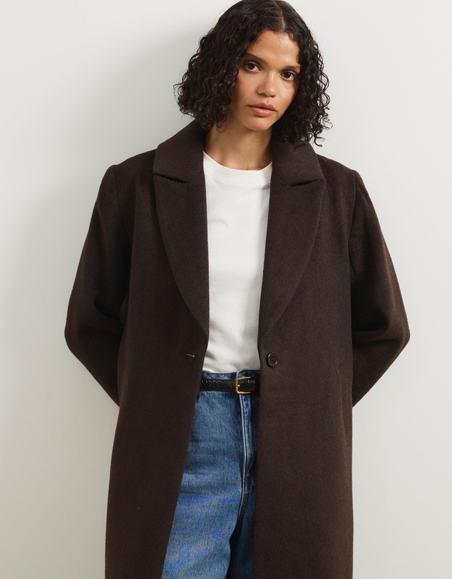 Atmos&Here - Ally Wool Blend Longline Coat