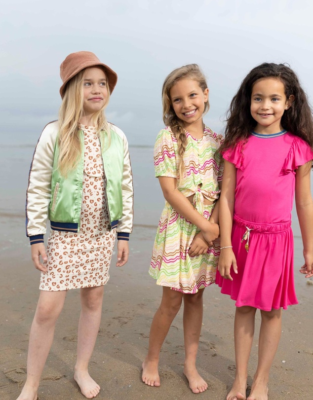 Like FLO - Fancy Rib Leopard Dress - Kids-Teens