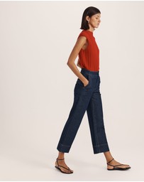 SABA - Ava Cropped Wide Leg Jean