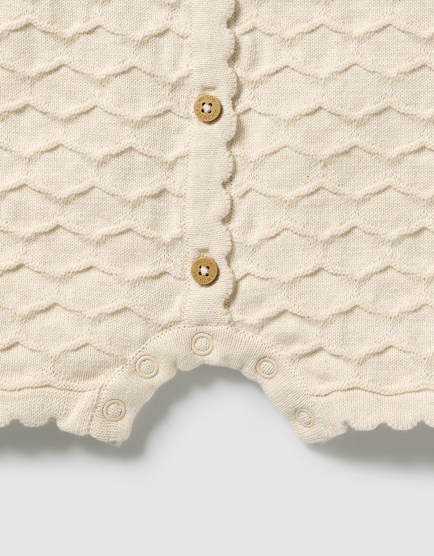 Wilson & Frenchy - Organic Knitted Chevron Growsuit - Babies