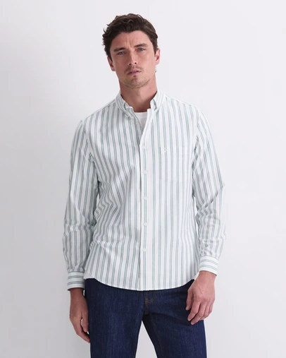 Sportscraft - Oxford Long Sleeve Stripe Shirt