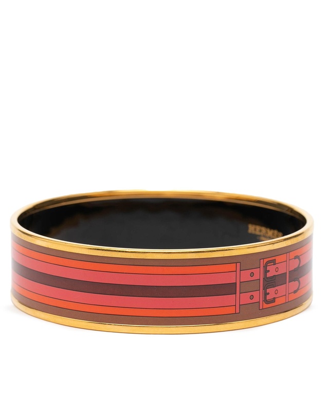 Pre-Loved by Azura Reborn - Pre-Loved Wide Printed Enamel Bangle 65