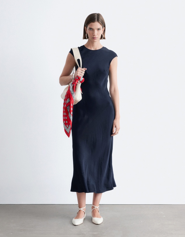 & Other Stories - Fitted Satin Maxi Dress