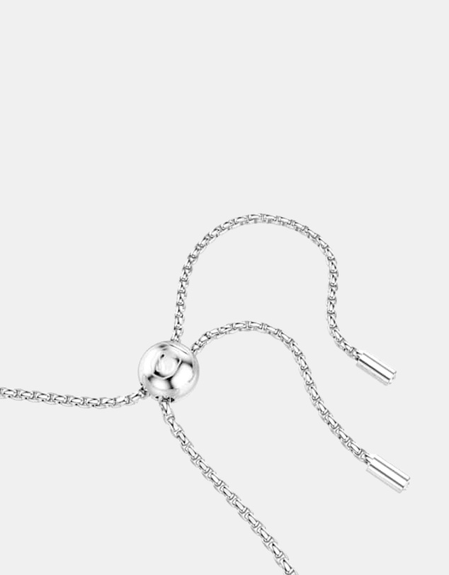 Swarovski - Matrix Tennis Bracelet, Round Cut, White, Rhodium-Plated