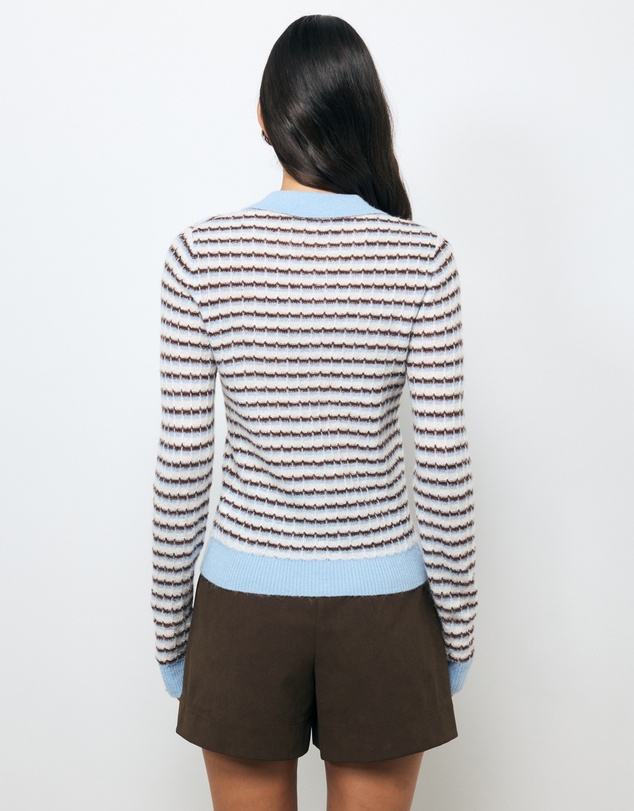 AERE - Baya Stripe Knit Top