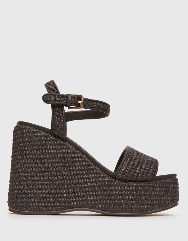 Betts - Fame Raffia Platform Wedges