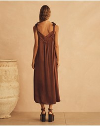AUR OCEA - Silk V Slip Dress