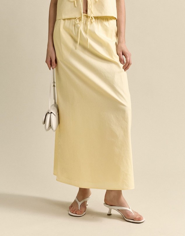 MVN - Drawstring Maxi Skirt