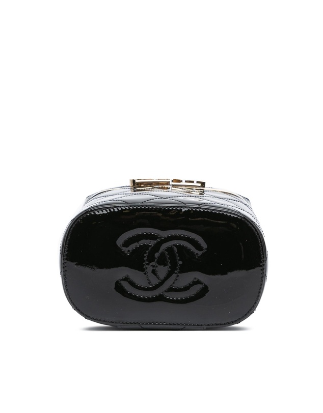 Pre-Loved by Azura Reborn - Pre-Loved Chanel Patent Leather Quilted Vanity Case