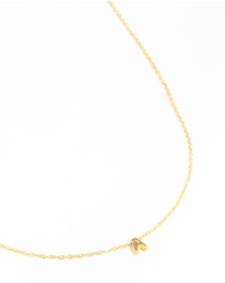 Lovisa - Gold Plated Sterling Silver Letter A Necklace