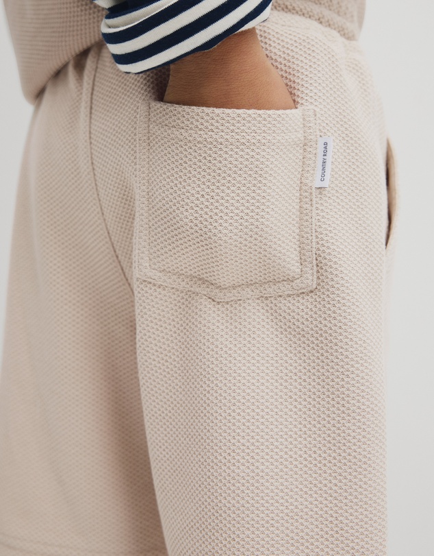 Country Road - Organically Grown Cotton Waffle Short