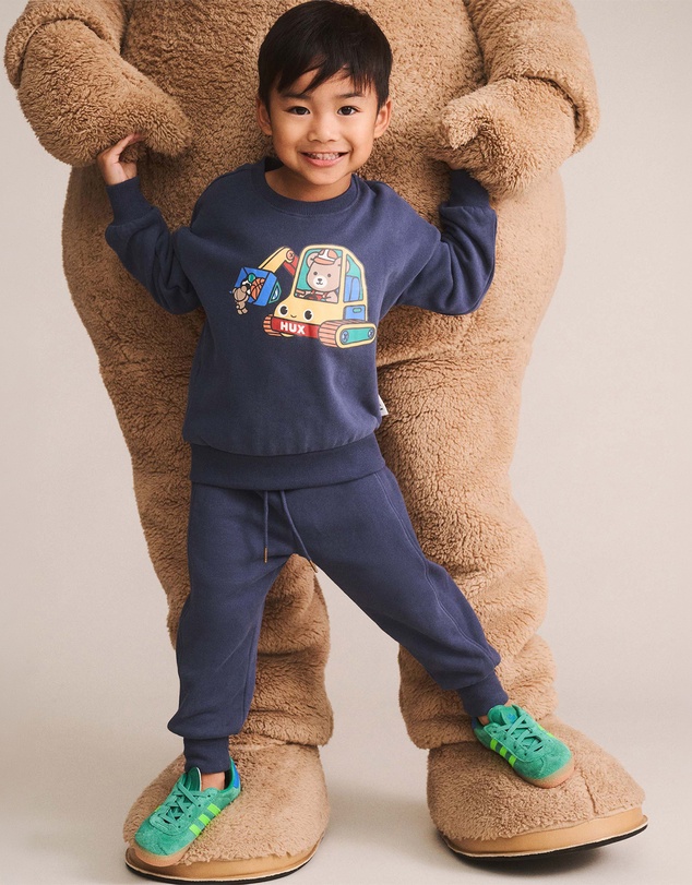 Huxbaby - Excavator Hux Sweatshirt - Babies-Teens