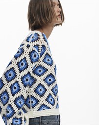 Desigual - Multicolored crochet sweater