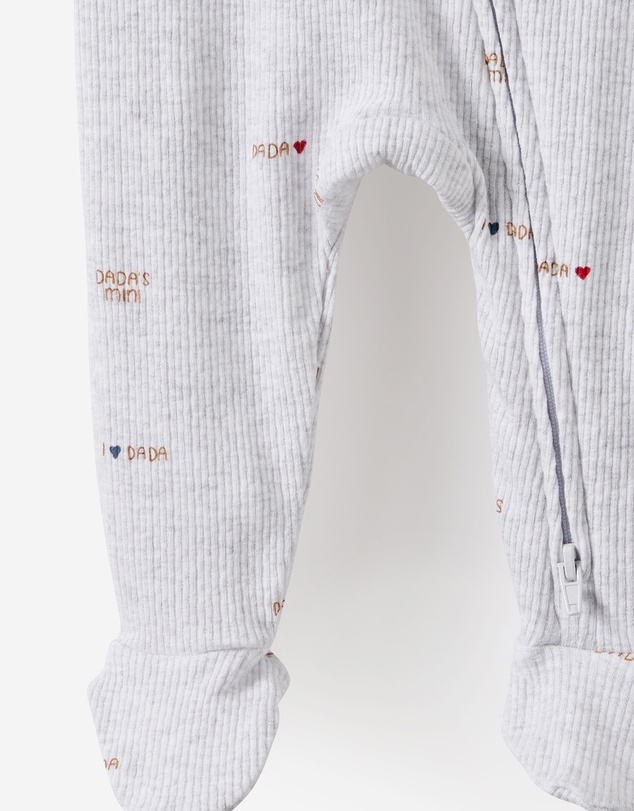 Cotton On Kids - Littlie Organic Long Sleeve Zip Romper