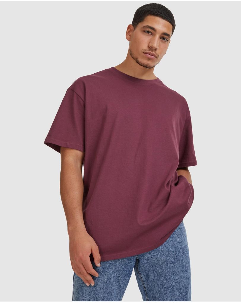 Urban Classics Oversized Active Inserts Shirt - Men's Contrast Panel T-Shirt, Relaxed Fit Crewneck