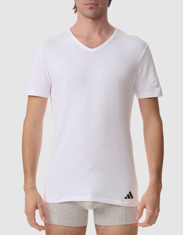 adidas Sportswear - 2 Pack Active Flex Cotton V-Crew Neck T-Shirt