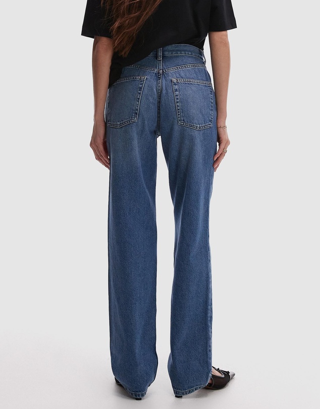 TOPSHOP - High Rise Straight Kort Jeans