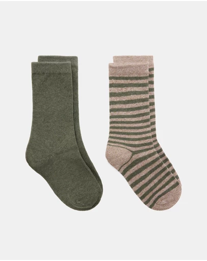 M.N.G - 2-Pack Stripe Socks - Teens