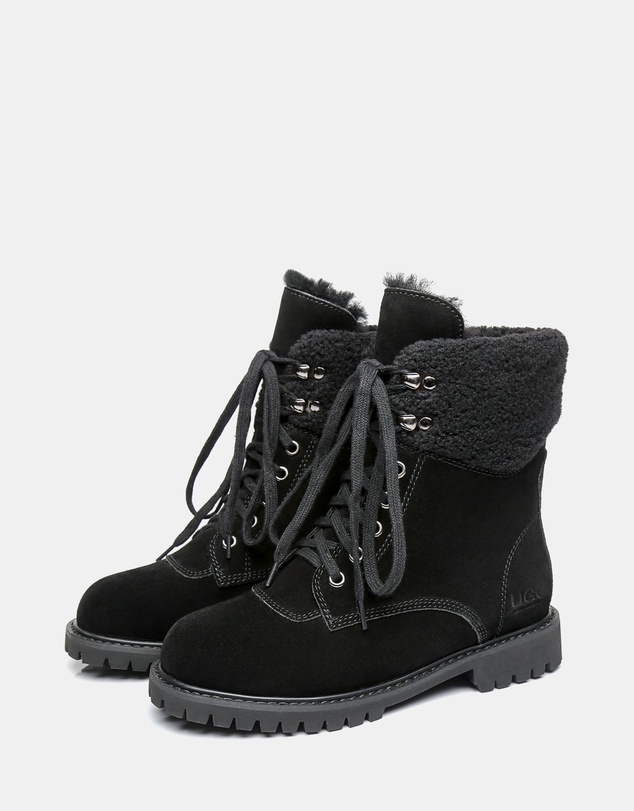 EVERAU - Australian Shepherd Ugg Mina Cow Suede Upper Martens