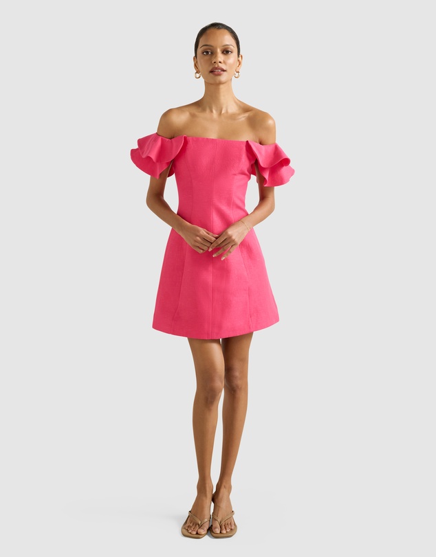 Forever New Petite - Kenzie Petite Off Shoulder Ruffle Mini Dress
