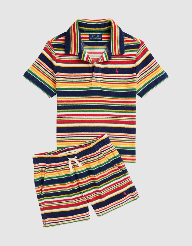 Polo Ralph Lauren - Striped Cotton Terry Shorts - ICONIC EXCLUSIVE - Babies-Kids