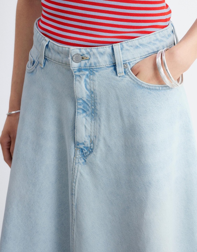 & Other Stories - Raw-Edge Denim Skirt