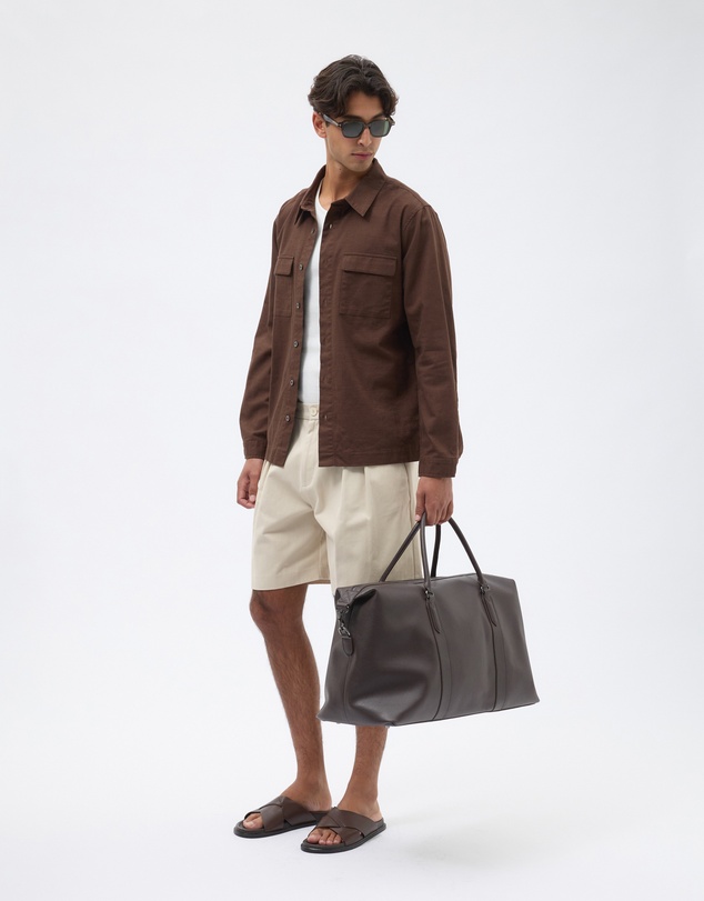 AERE - Utility Pocket Linen Blend Shirt