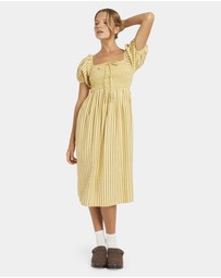 Roxy - Womens Mercado Stripe Midi Dress