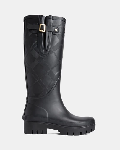 Barbour - Leighton Tartan Tall Welly Boots