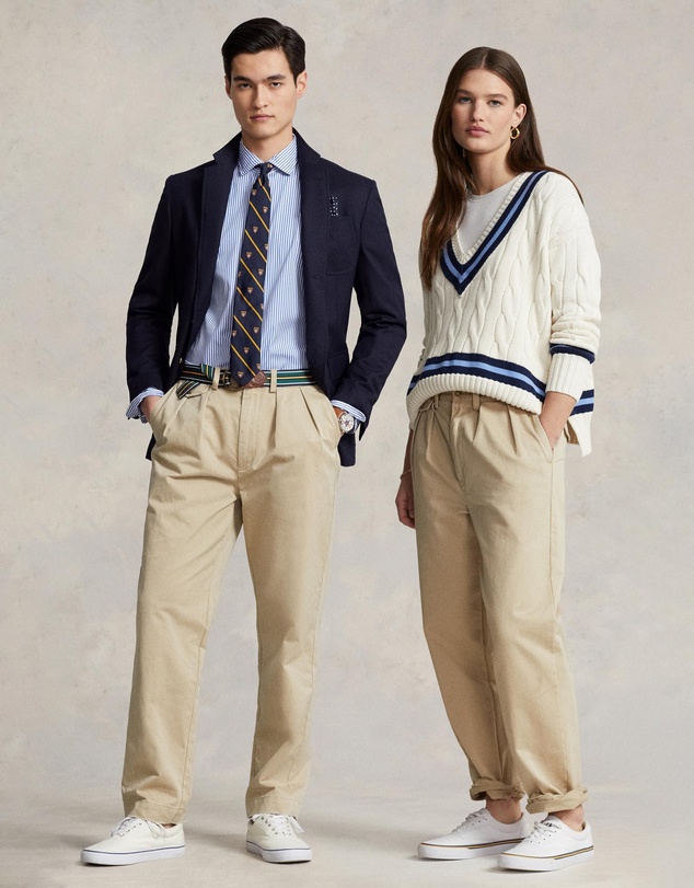 Polo Ralph Lauren - Whitman Relaxed Fit Pleated Chino Pants- ICONIC EXCLUSIVE